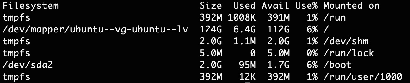 Disk Space