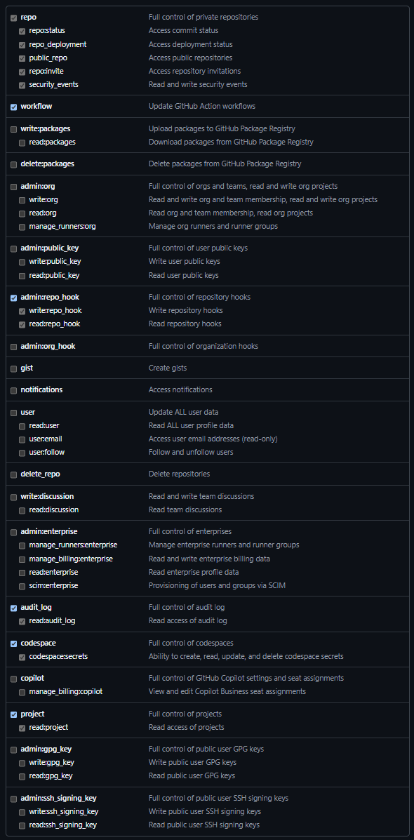 GitActions Configuration