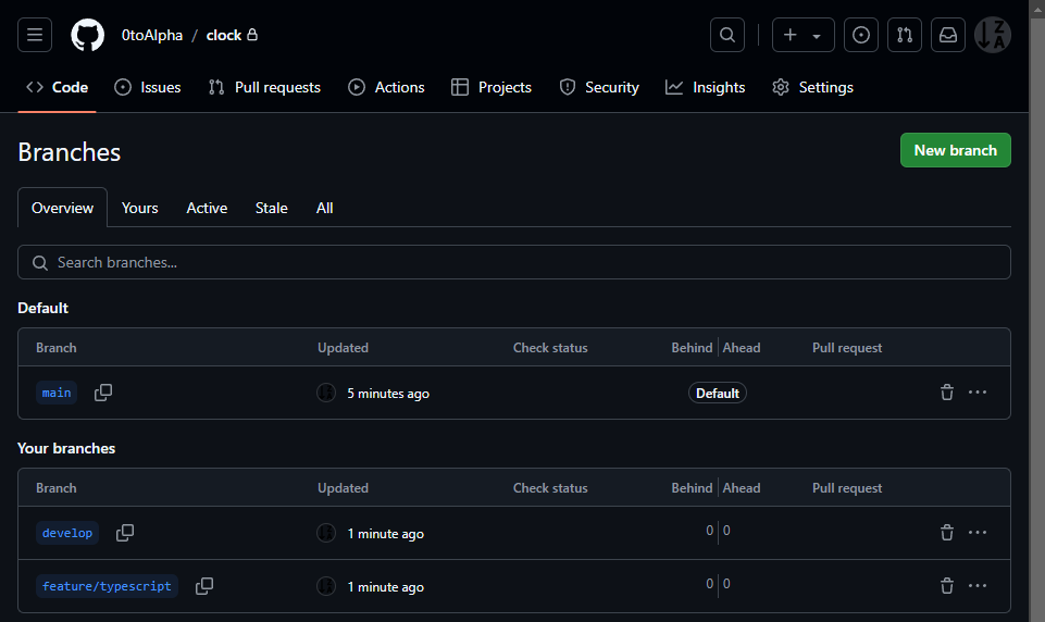 GitHub Branches